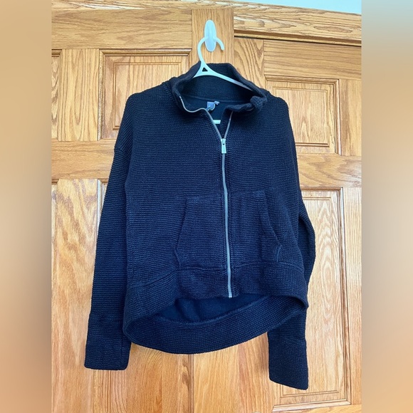 Sweaty Betty - Charcoal Knit Sweater Jacket - Picture 1 of 4